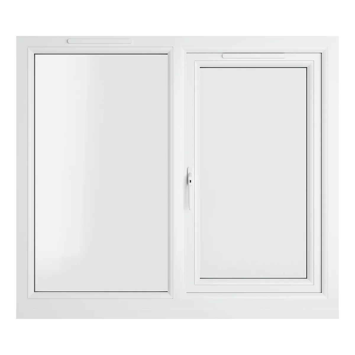 Price £269 Dimensions: 1190 x 1040mm Color: White Clear Glazed
